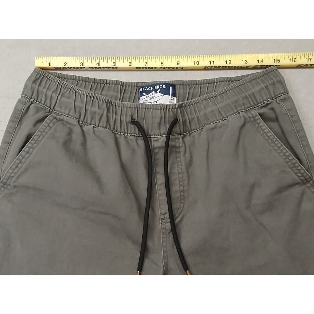 Beach Bros. (Large) Men's Gray Straight Ankle Pants - Picture 3 of 10